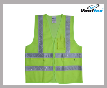 REFLECTIVE NET VEST POCKETS PSM