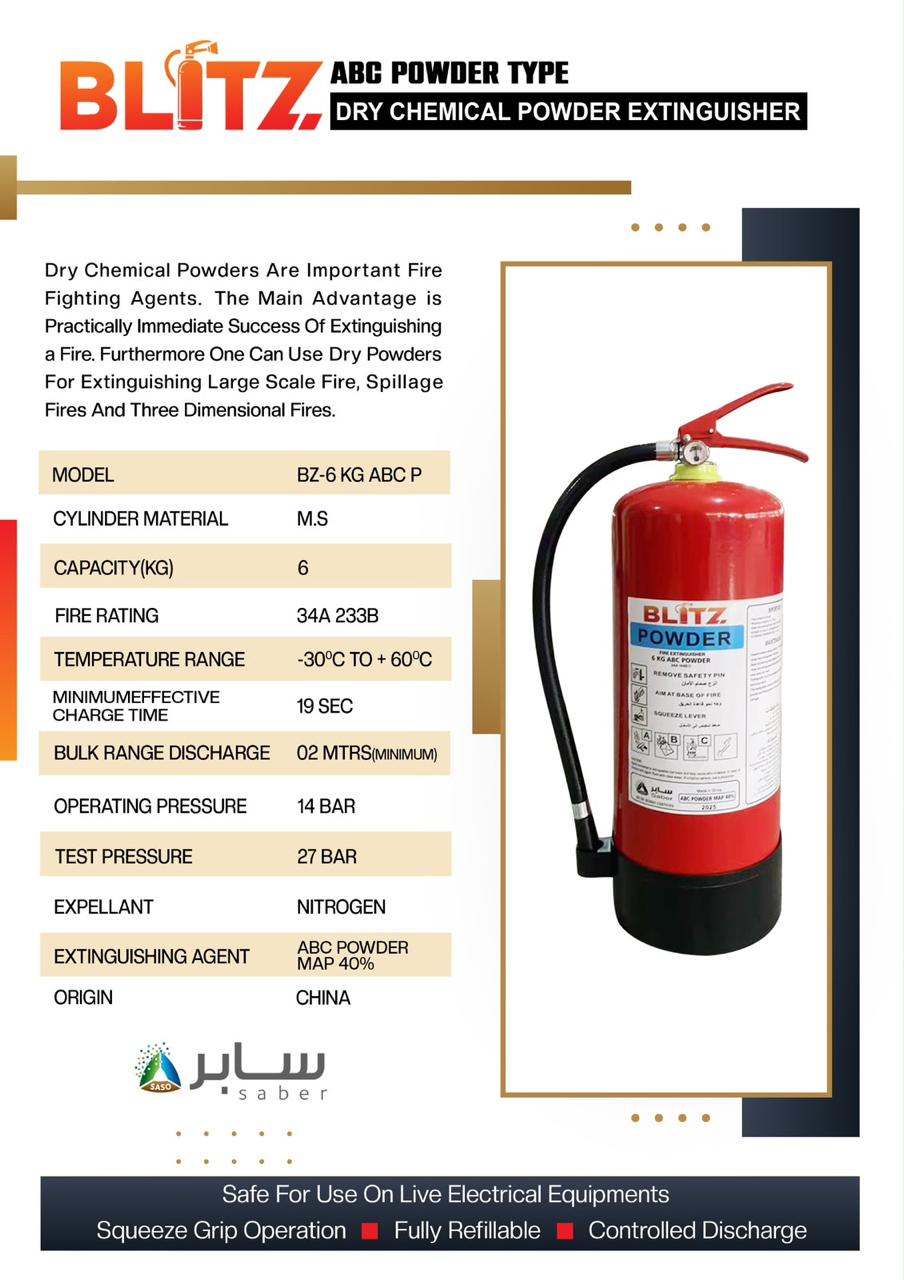 BLITZ FIRE EXTINGUISHER DCP 6KG