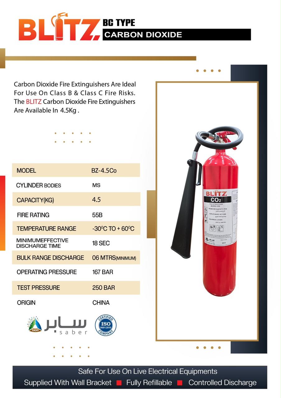 BLITZ FIRE EXTINGUISHER CO2 4.5KG