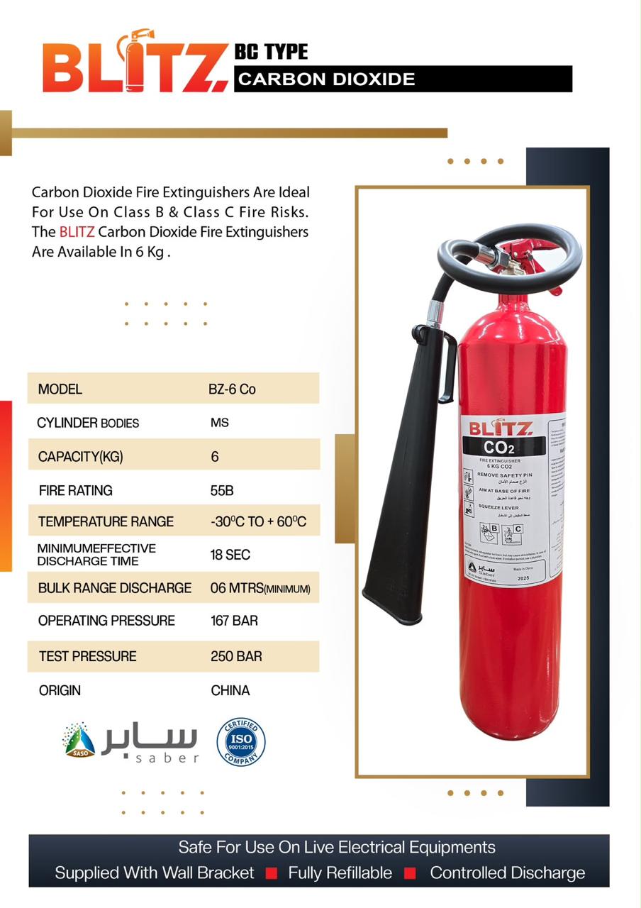 BLITZ FIRE EXTINGUISHER CO2 6KG