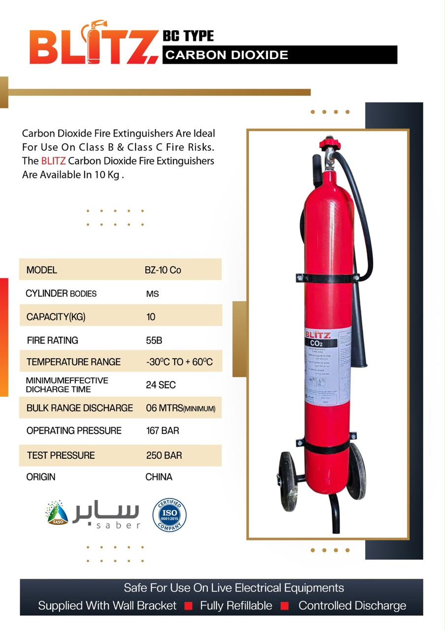 BLITZ FIRE EXTINGUISHER CO2 10KG