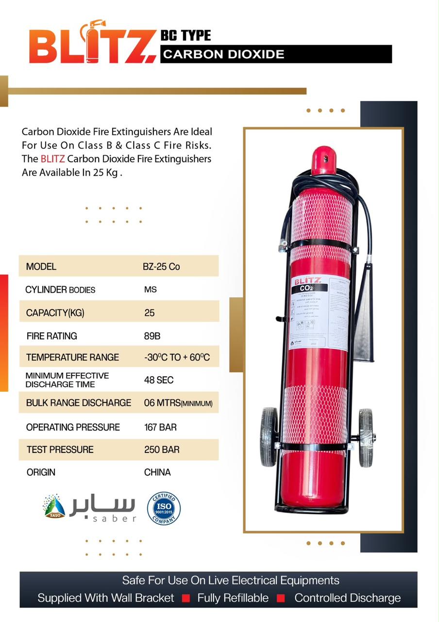 BLITZ FIRE EXTINGUISHER CO2 25KG