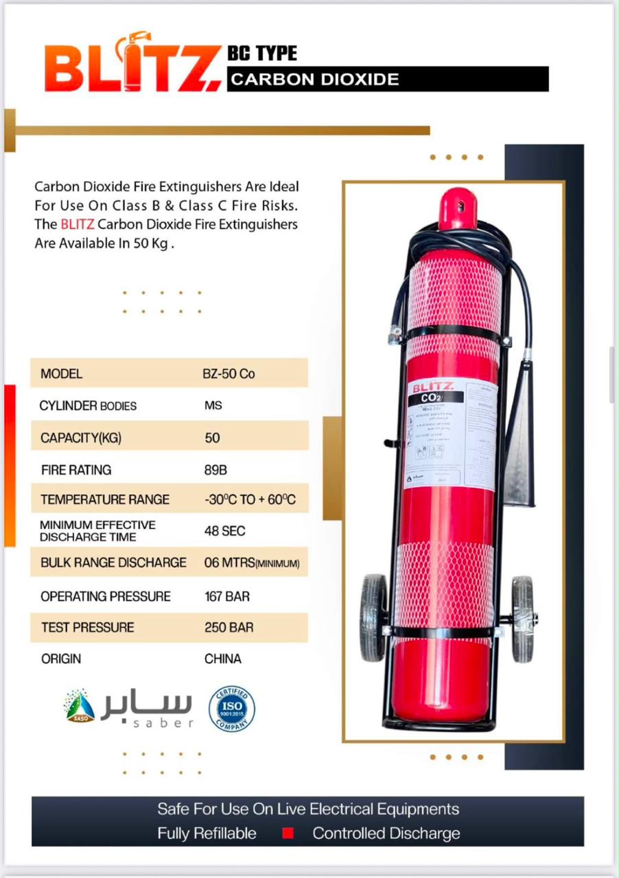 BLITZ FIRE EXTINGUISHER CO2 50KG