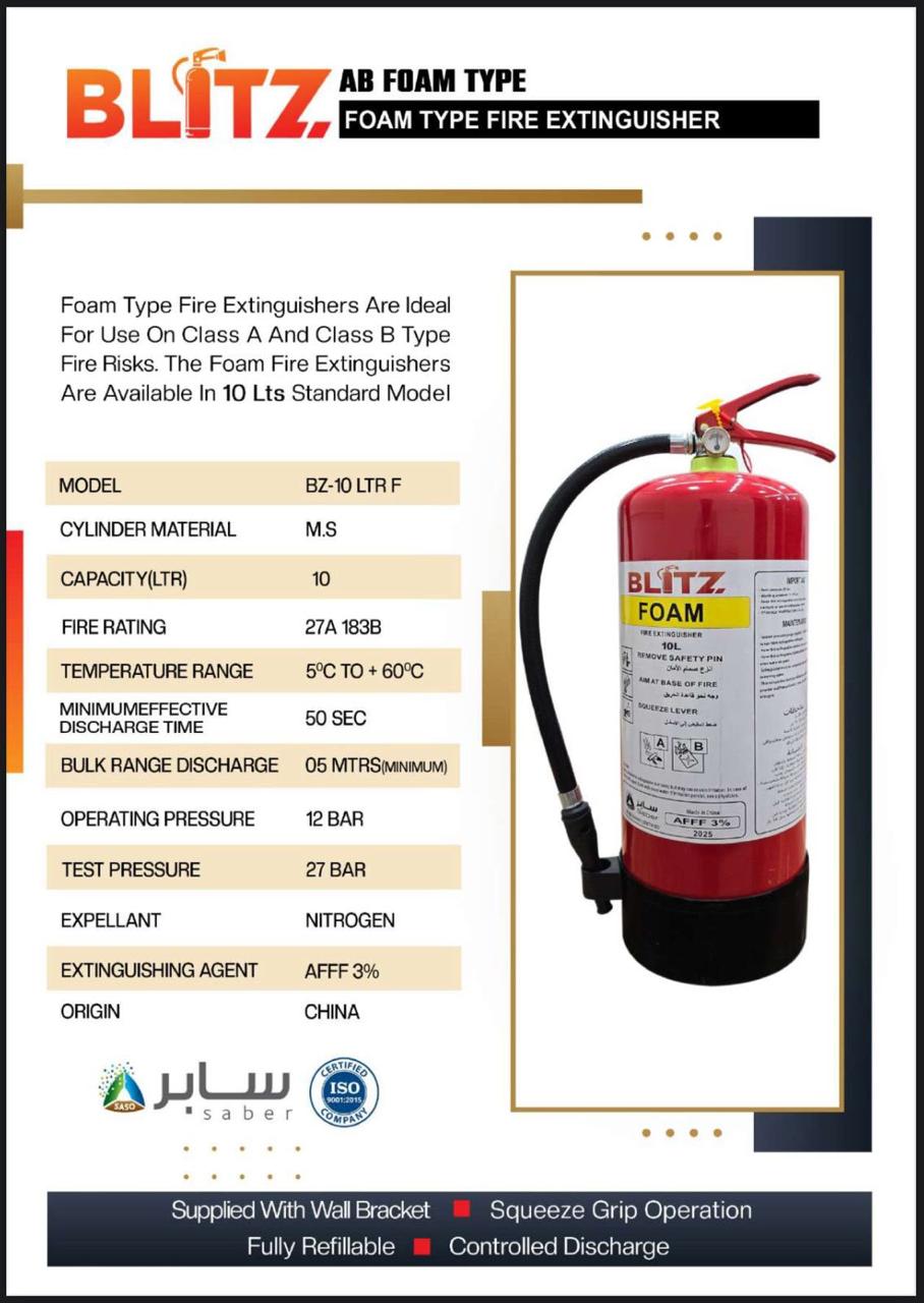 BLITZ FIRE EXTINGUISHER FOAM 10LTR