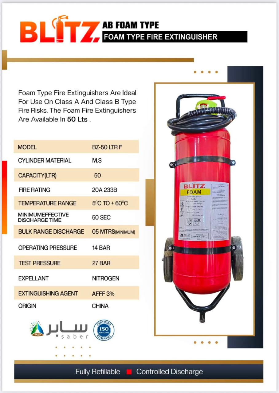BLITZ FIRE EXTINGUISHER FOAM 50LTR