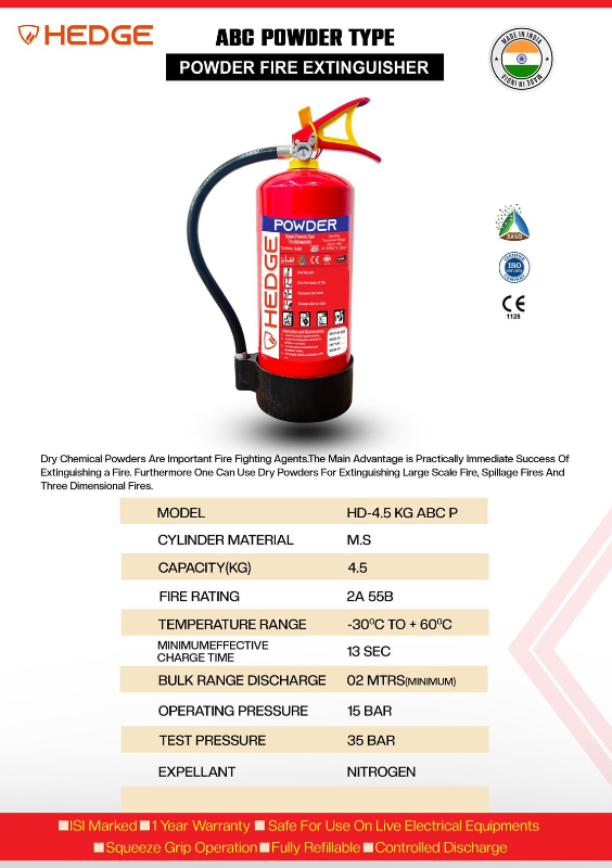 HEDGE FIRE EXTINGUISHER DCP 4.5KG