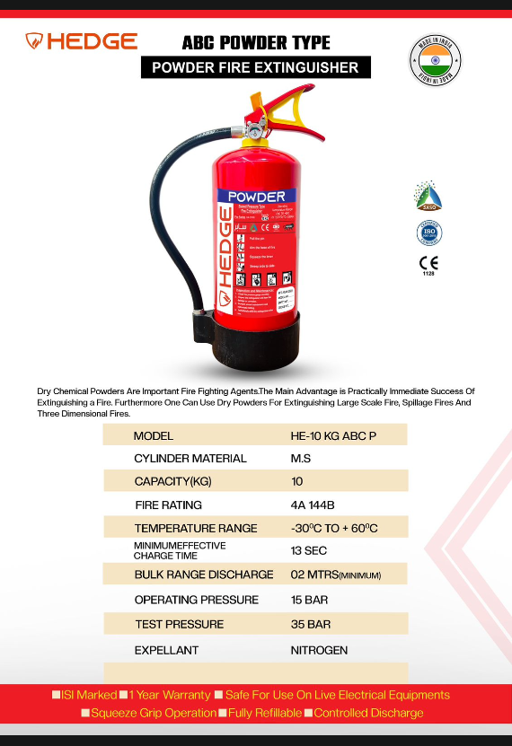 HEDGE FIRE EXTINGUISHER DCP 10KG